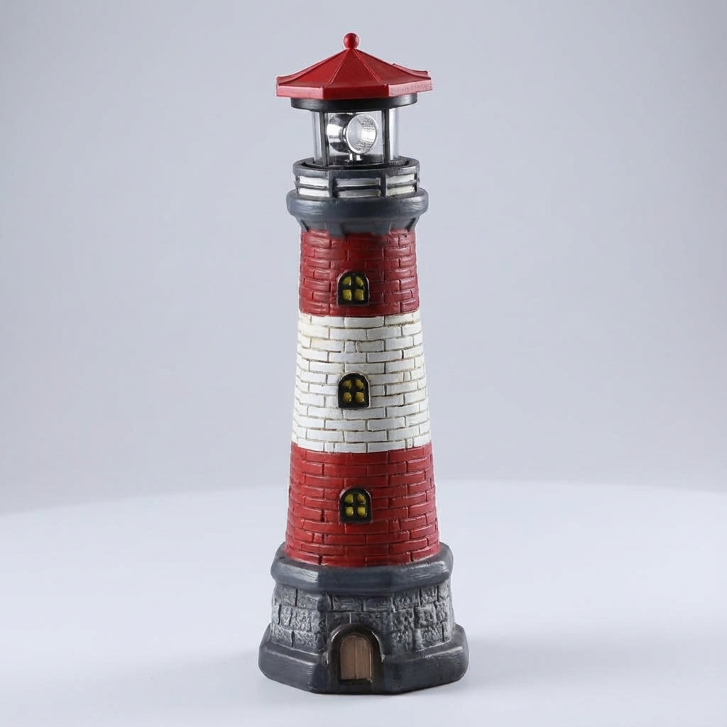 Decorative Solar-Powered Lighthouse