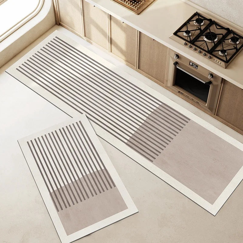 Diatomite Kitchen & Bath Mat | Velvet Finish, Super Absorbent & Non-Slip | Washable & Durable