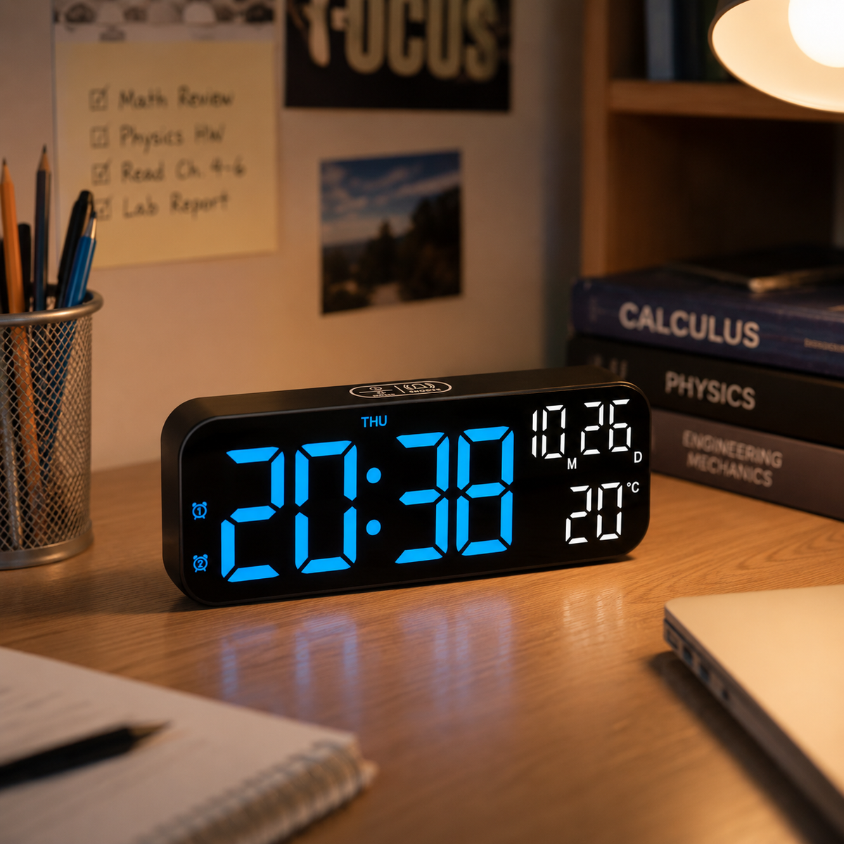 Digital LED Tabletop Clock