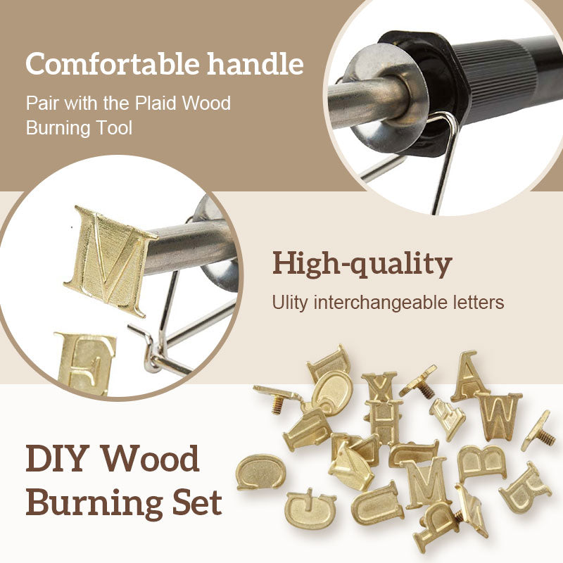 DIY Letter and Number Burning and Carving Set