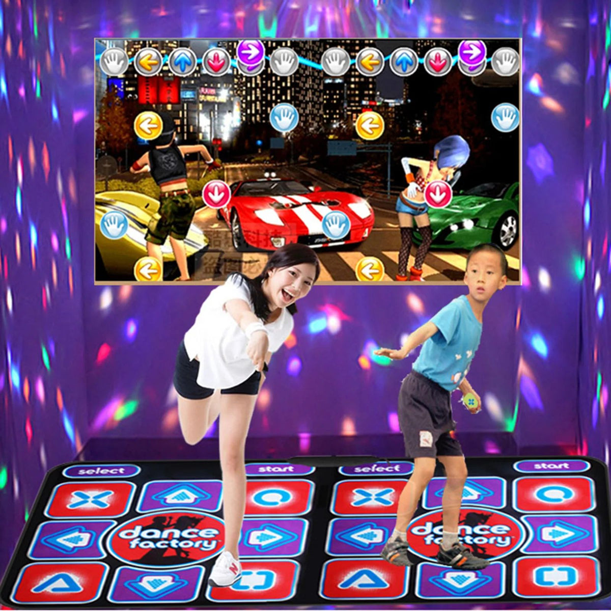 Double Dance Mat for Fun & Fitness