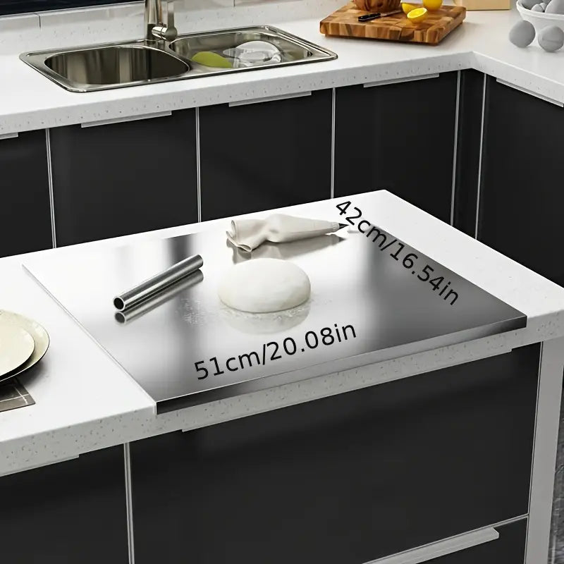 Double-Sided Stainless Steel Cutting Board – Hygienic and Non-Slip
