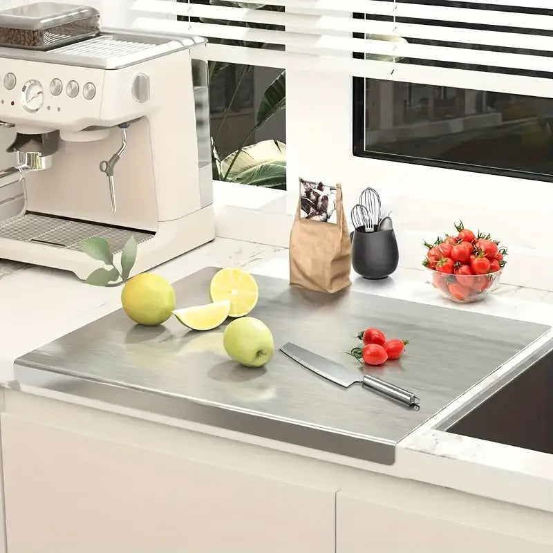 Double-Sided Stainless Steel Cutting Board – Hygienic and Non-Slip