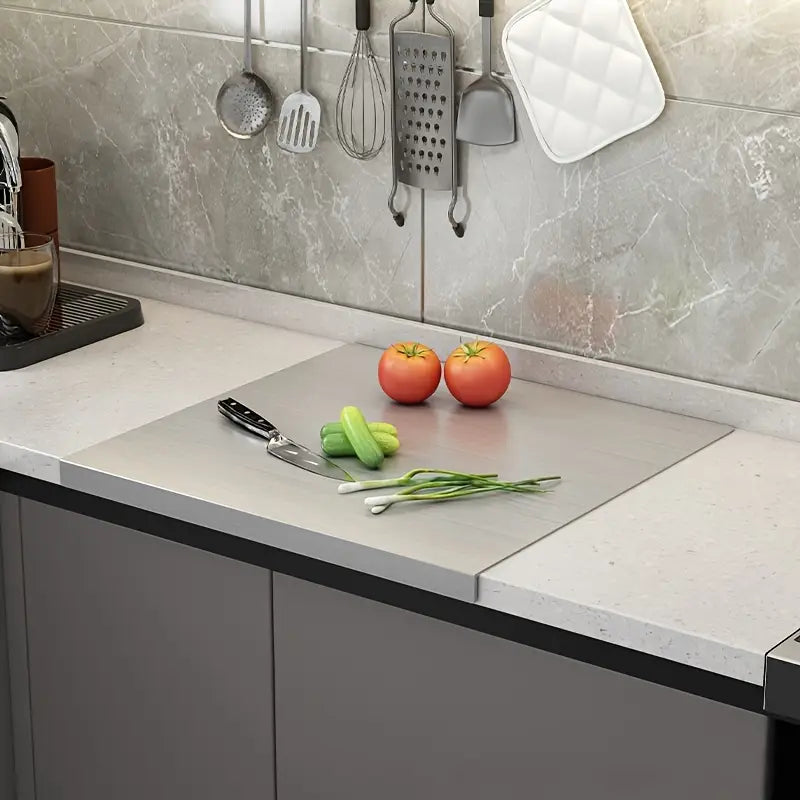 Double-Sided Stainless Steel Cutting Board – Hygienic and Non-Slip