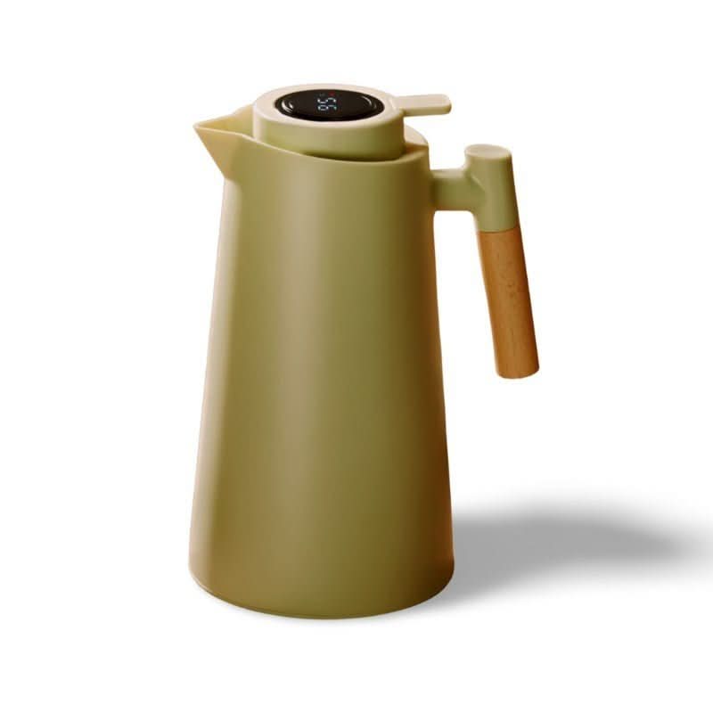 Double-Wall Stainless Steel Thermal Carafe with Digital Display - 1L