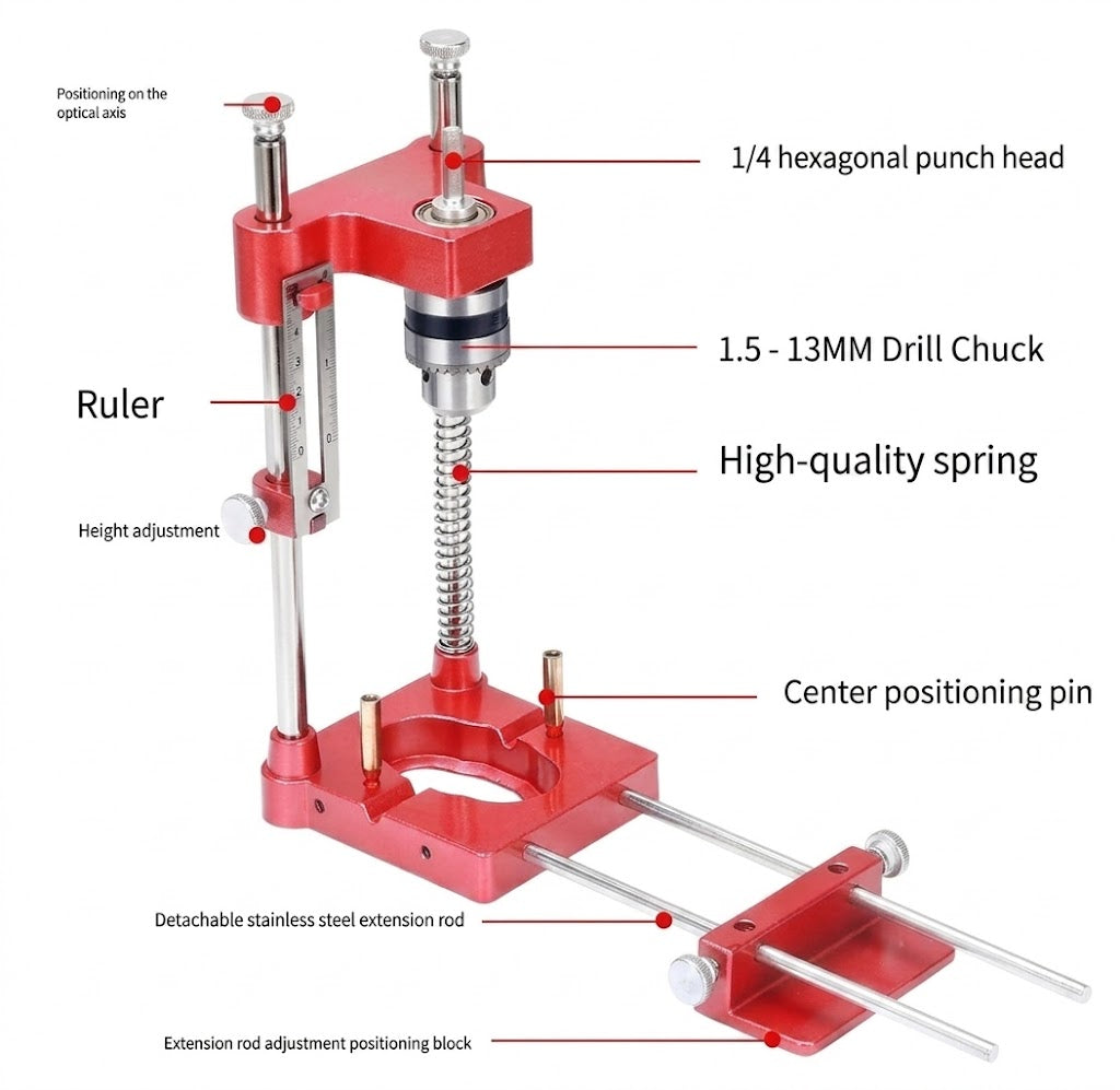 Drill Guide | Precise 90° Drilling | Sturdy & Durable