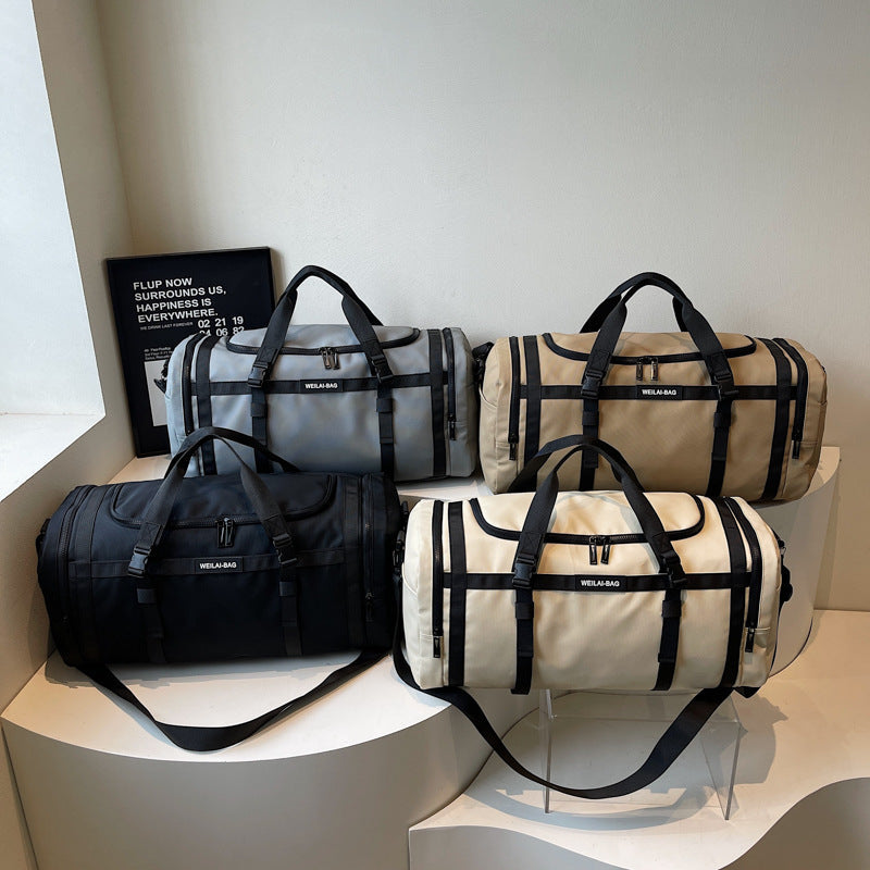 Durable and Water-Resistant Sporty Travel Duffel Bag