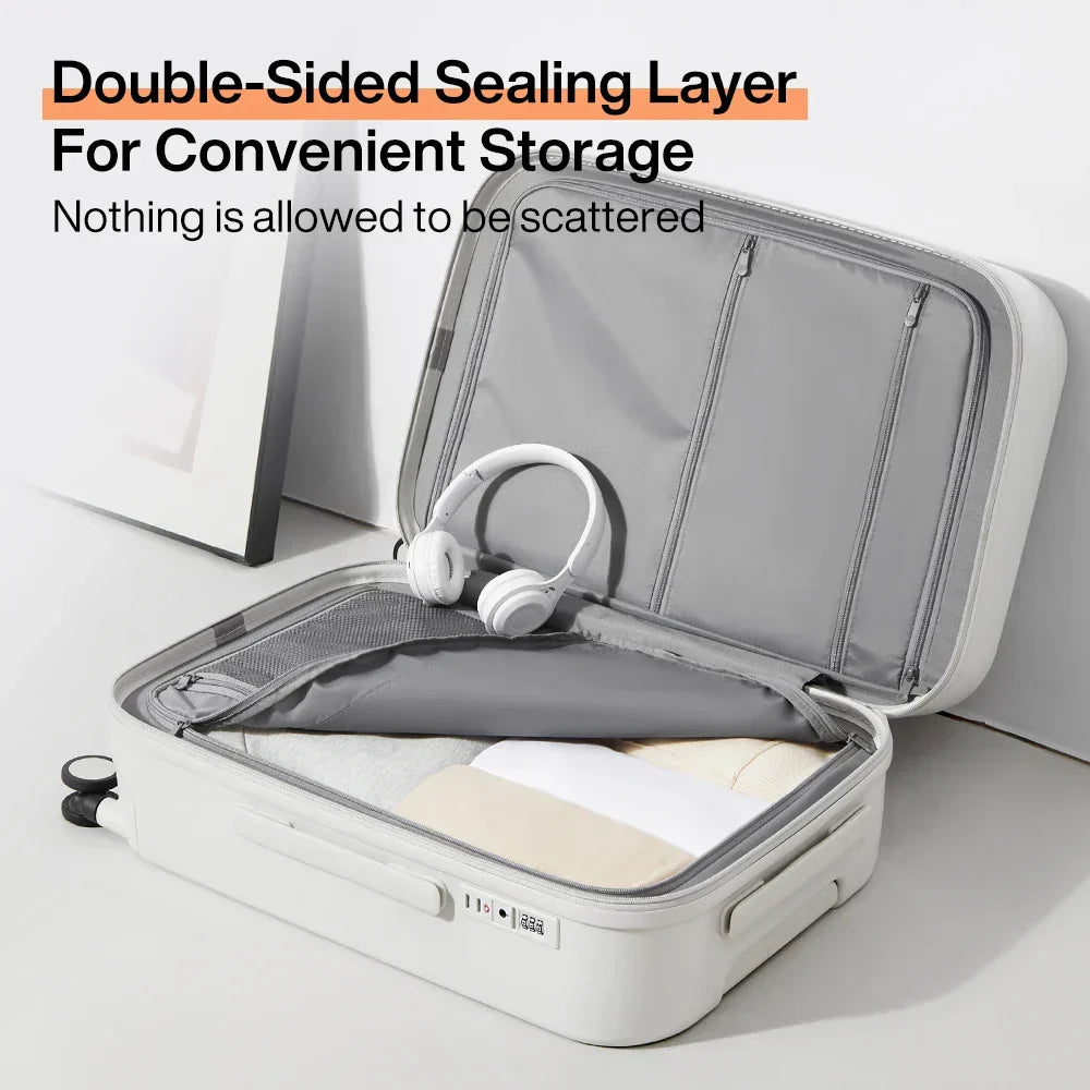 Durable Hardshell Suitcase with Cup Holder – Perfect for Every Trip