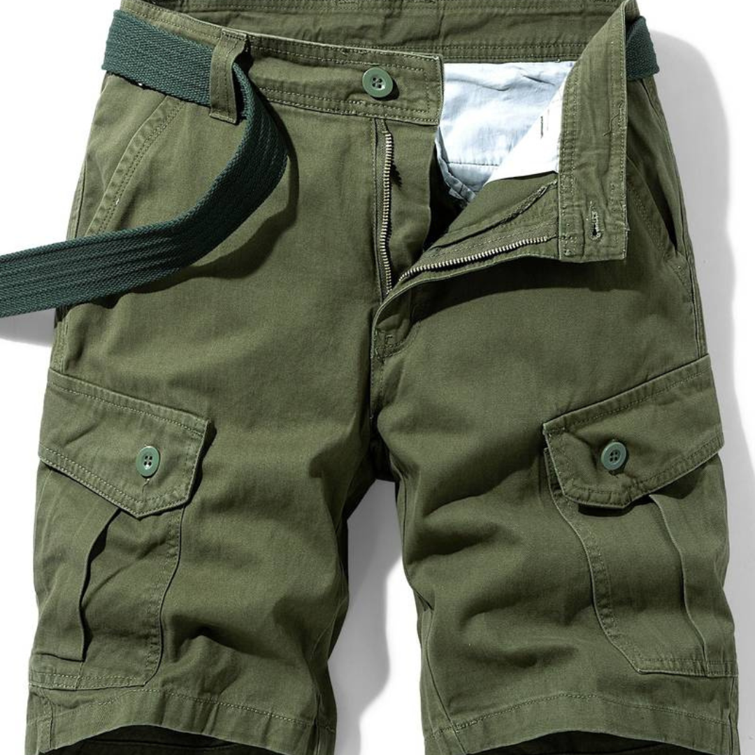 Durable Multi-Pocket Men's Cargo Shorts