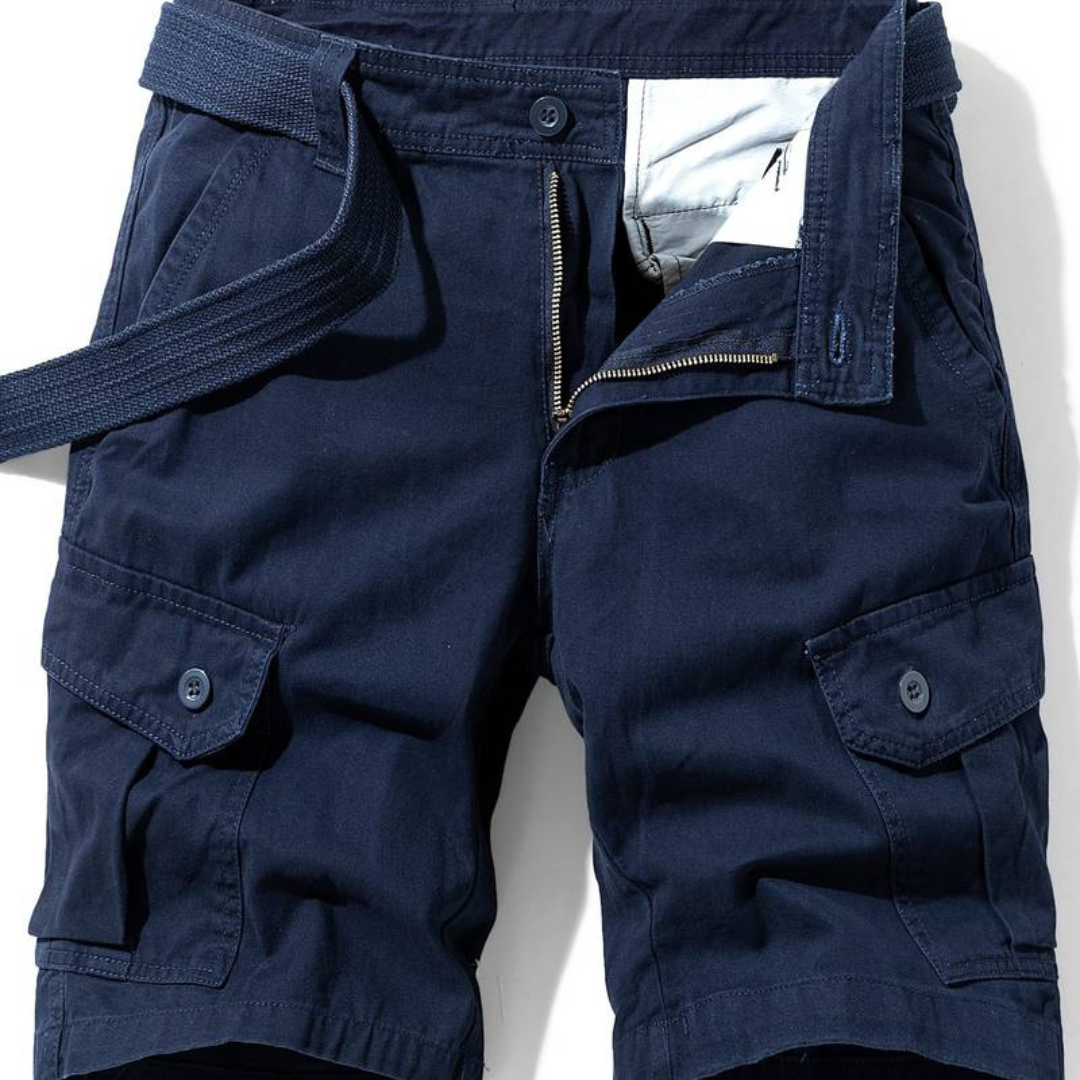 Durable Multi-Pocket Men's Cargo Shorts