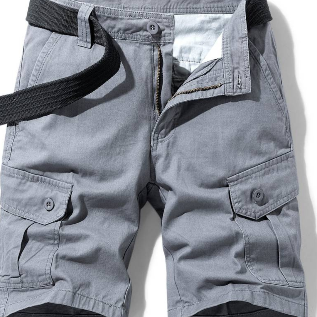 Durable Multi-Pocket Men's Cargo Shorts