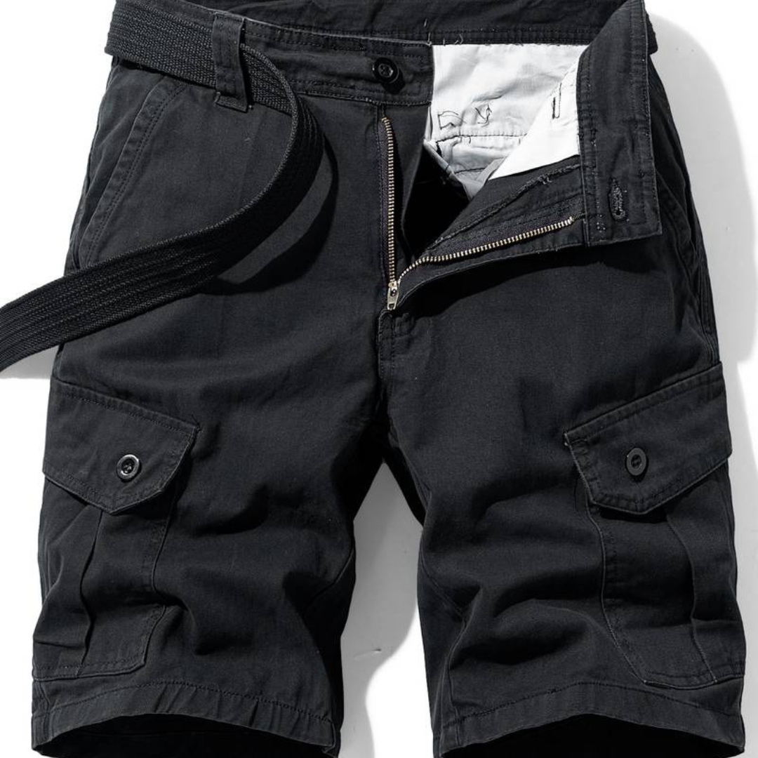 Durable Multi-Pocket Men's Cargo Shorts