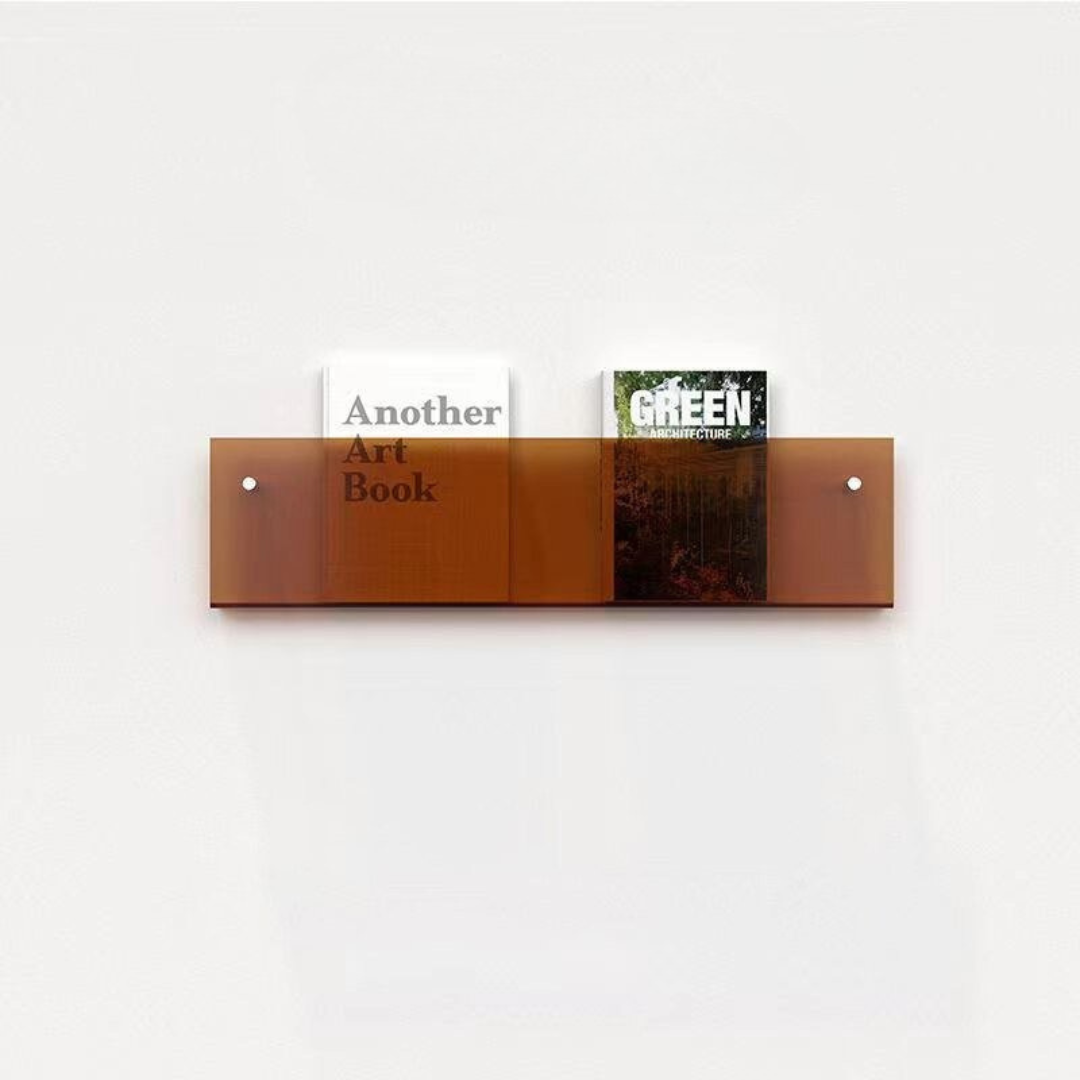Eco-Friendly Wall-Mounted Acrylic Magazine Rack