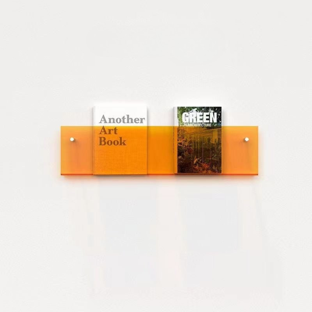 Eco-Friendly Wall-Mounted Acrylic Magazine Rack