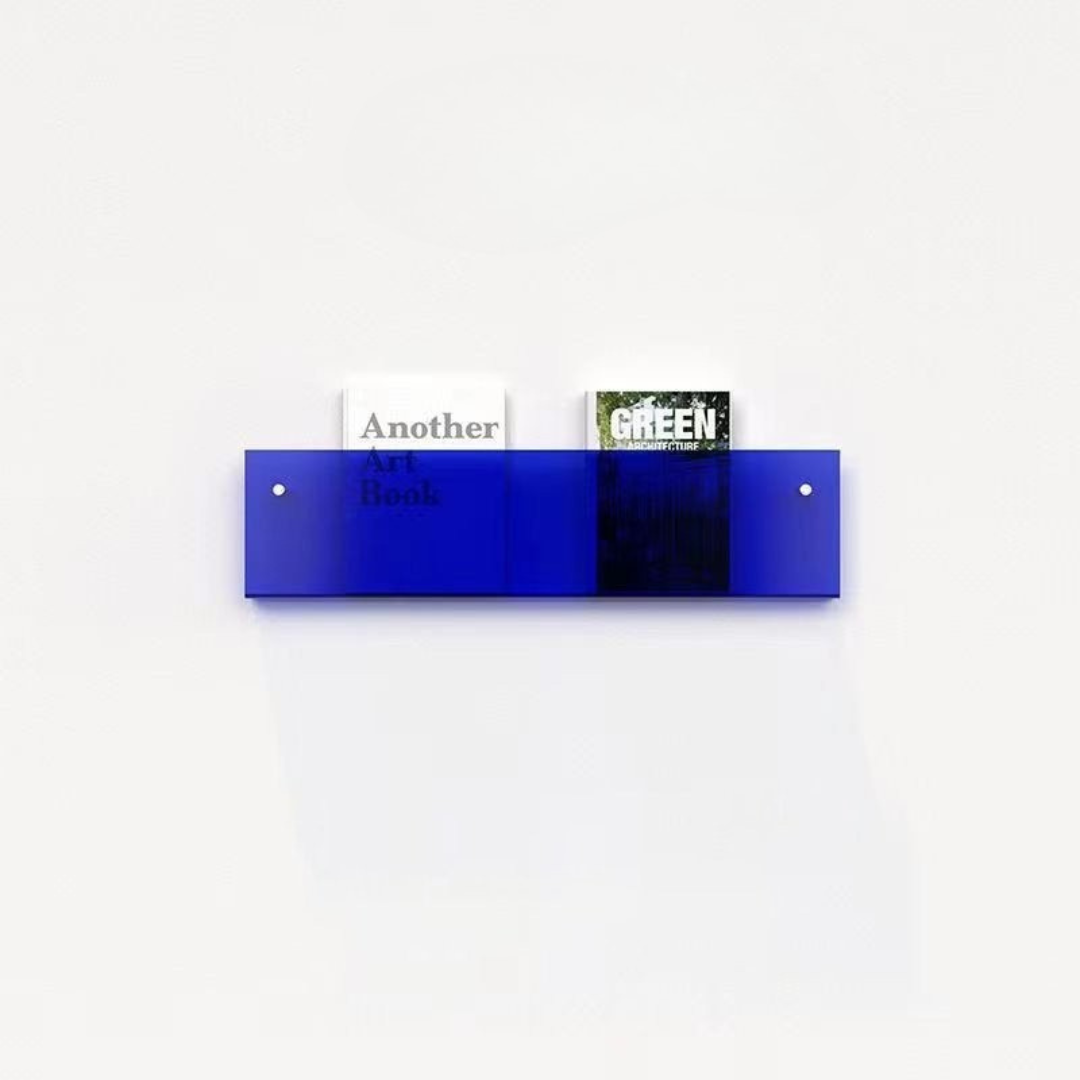 Eco-Friendly Wall-Mounted Acrylic Magazine Rack