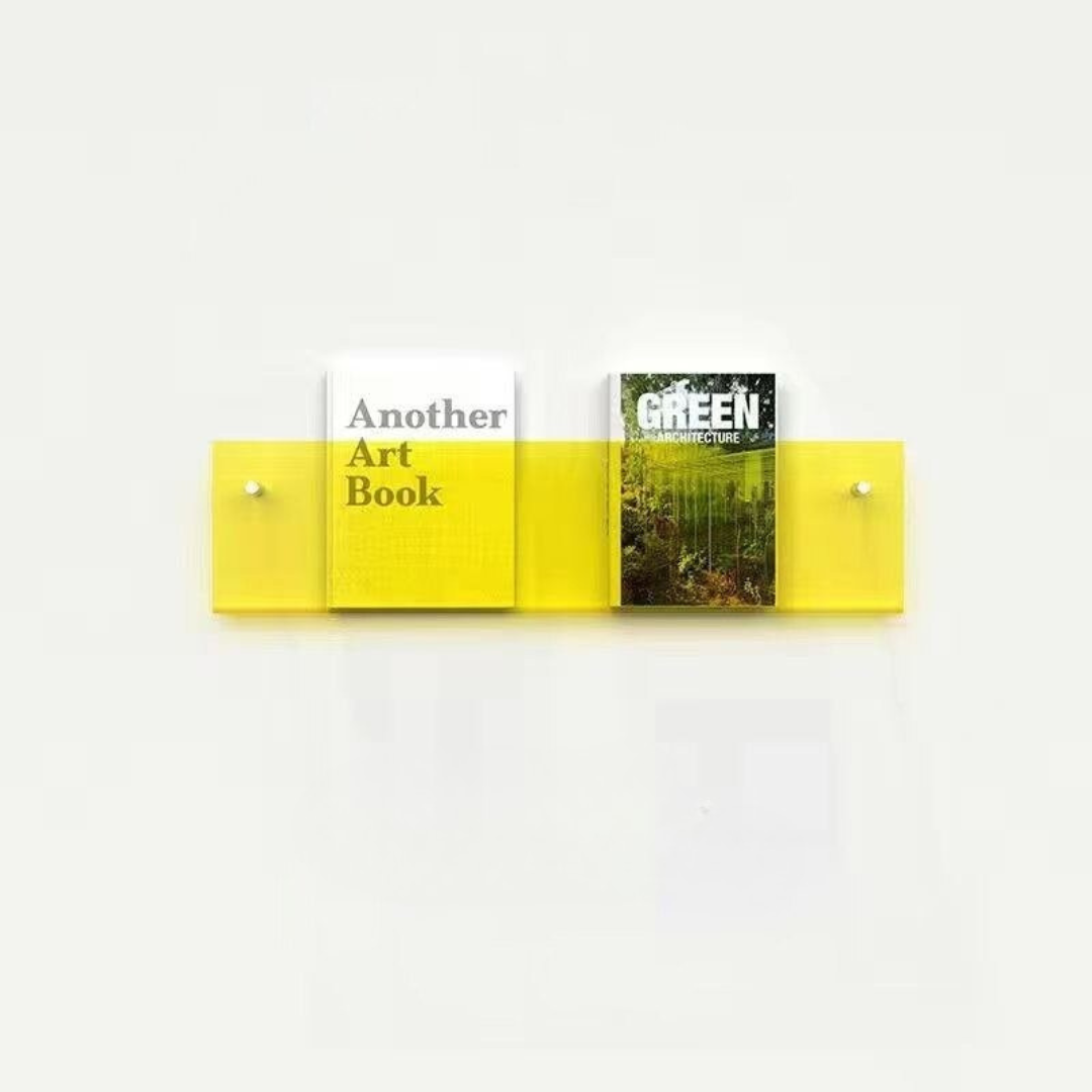 Eco-Friendly Wall-Mounted Acrylic Magazine Rack