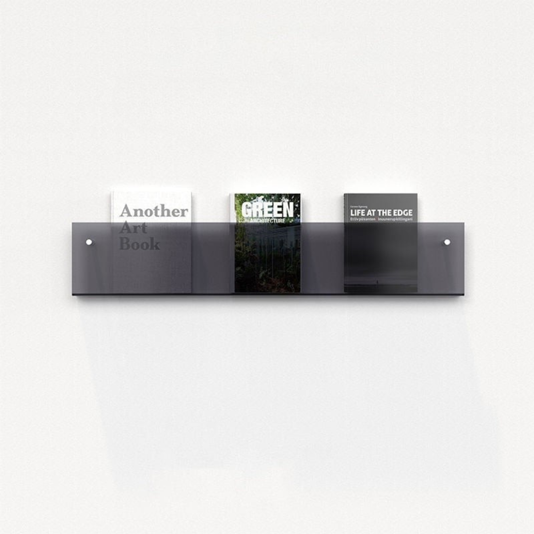 Eco-Friendly Wall-Mounted Acrylic Magazine Rack