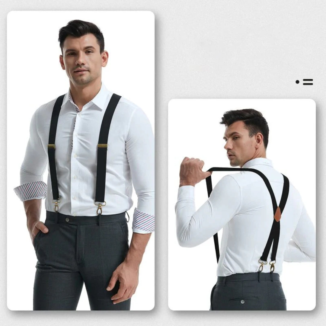 Elastic X-Back Suspenders for a Perfect Fit
