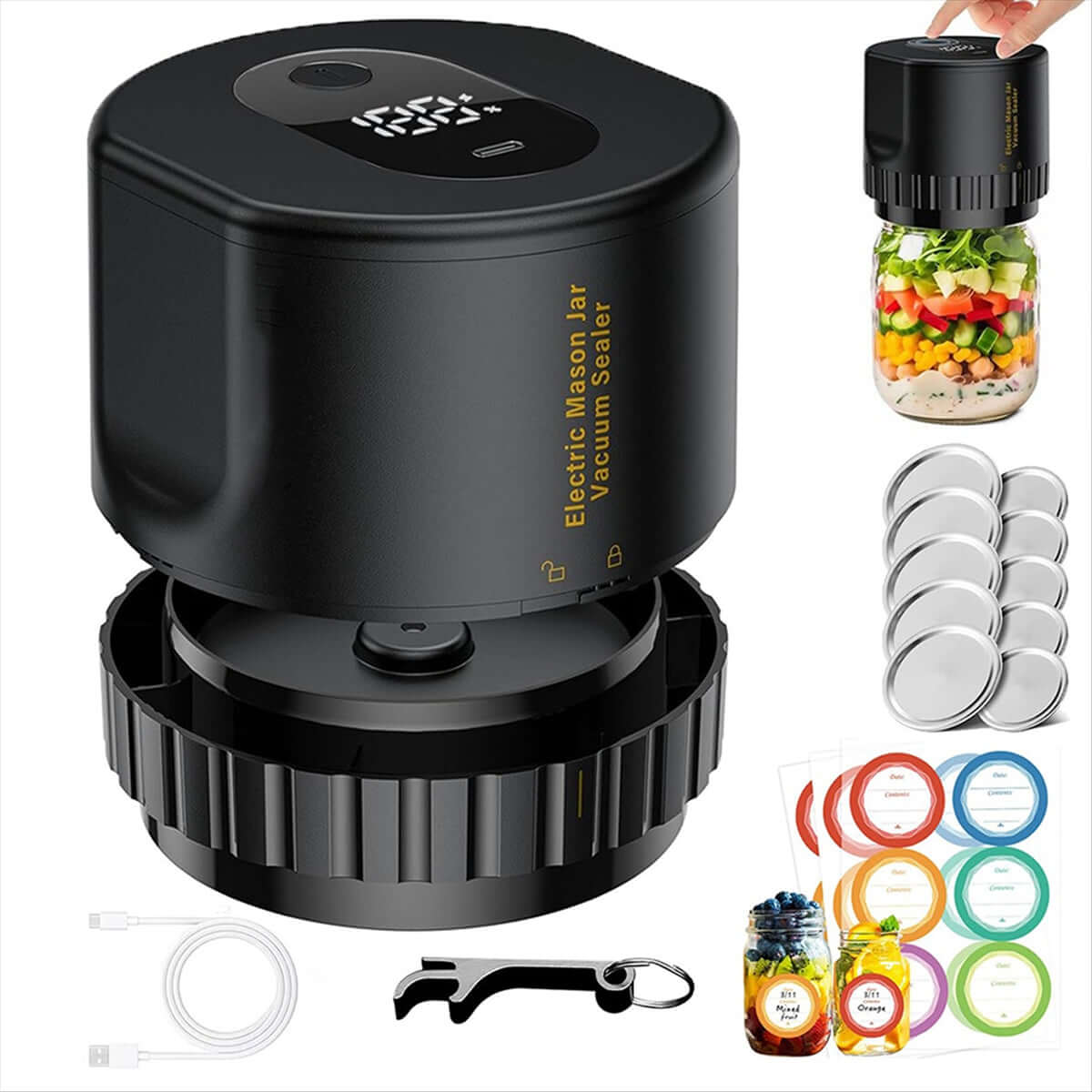 Electric Mason Jar Vacuum Sealer