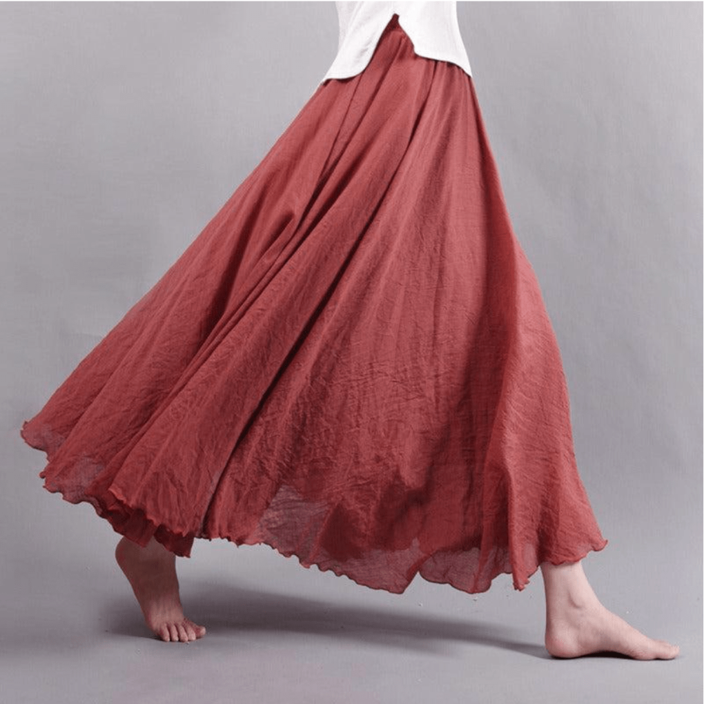 Elegant Bohemian Maxi Skirt