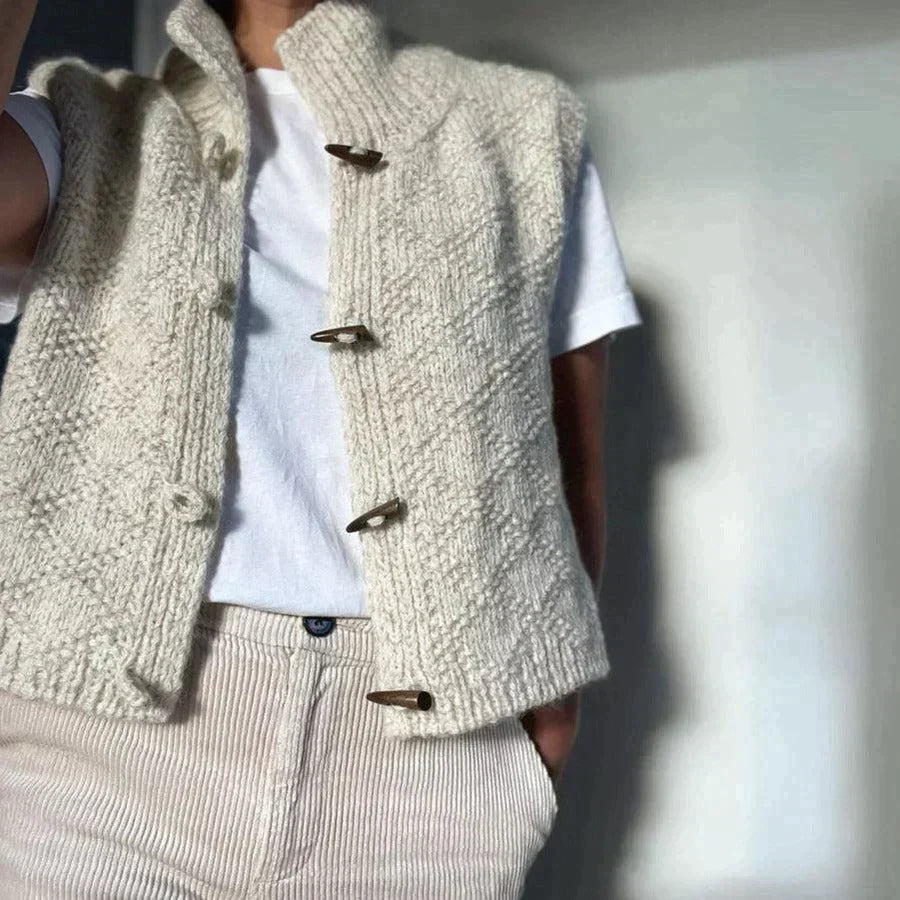 Elegant Buttoned Cardigan for Autumn