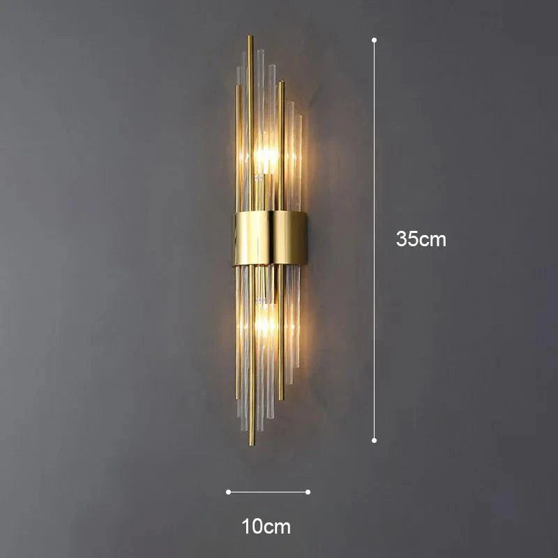 Elegant Crystal Wall Sconce with LED