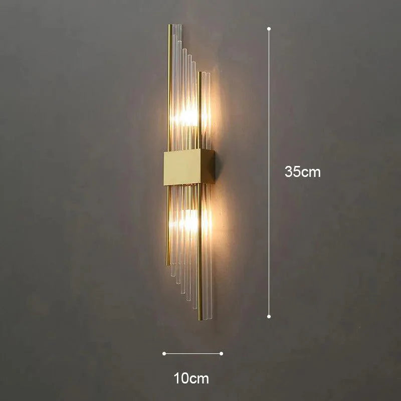 Elegant Crystal Wall Sconce with LED