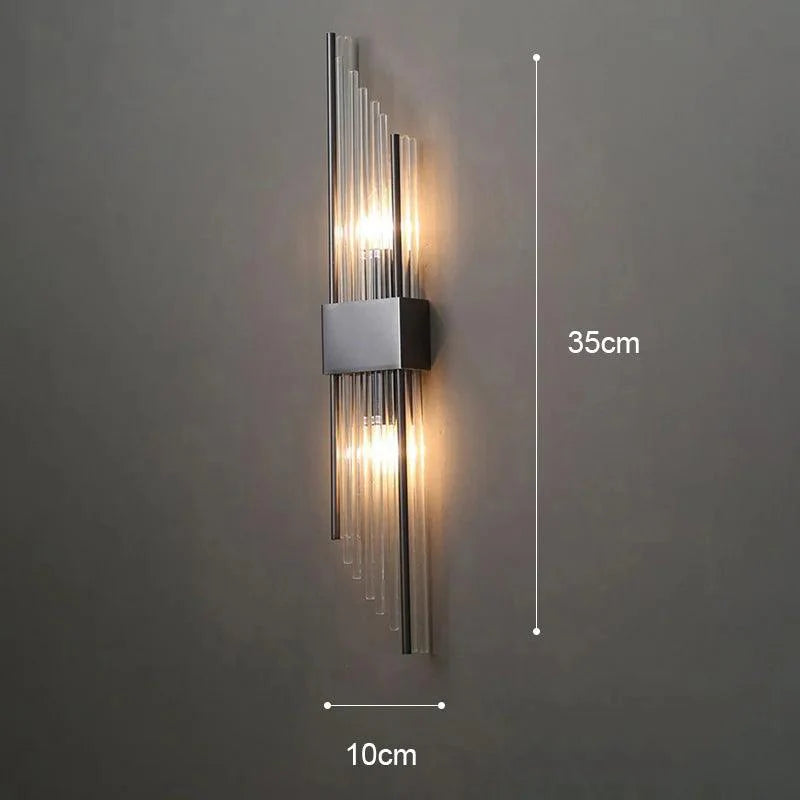 Elegant Crystal Wall Sconce with LED