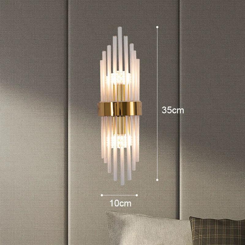Elegant Crystal Wall Sconce with LED