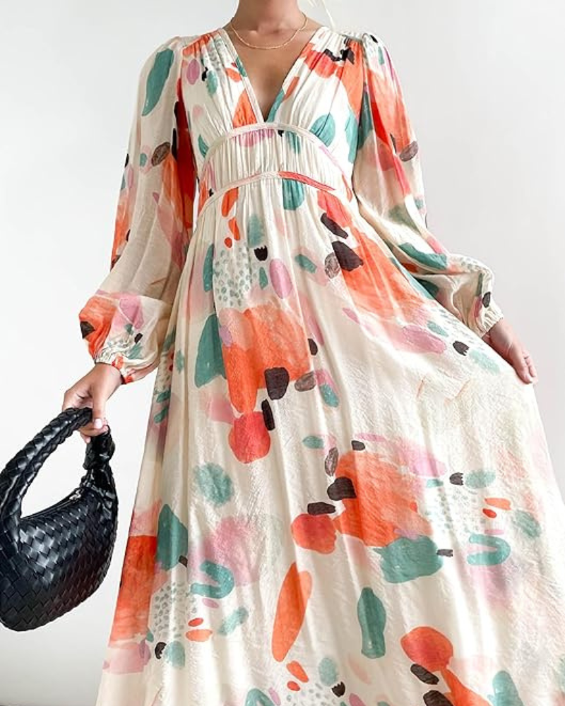 Elegant Floral Maxi Dress
