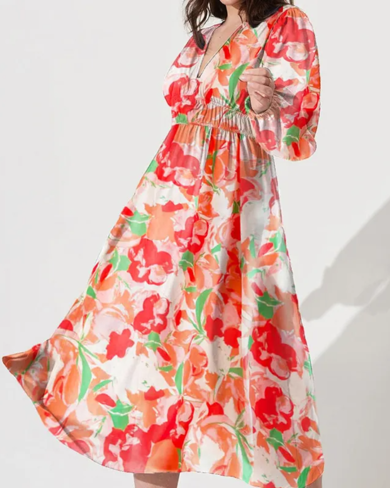 Elegant Floral Maxi Dress