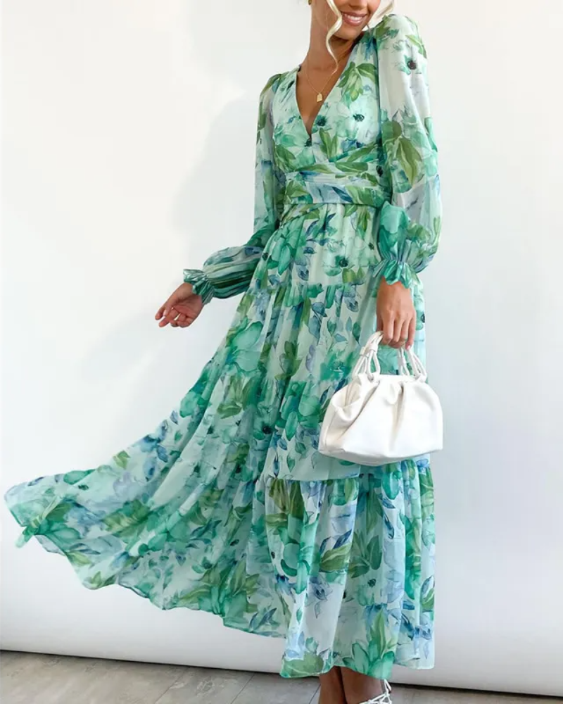 Elegant Floral Maxi Dress