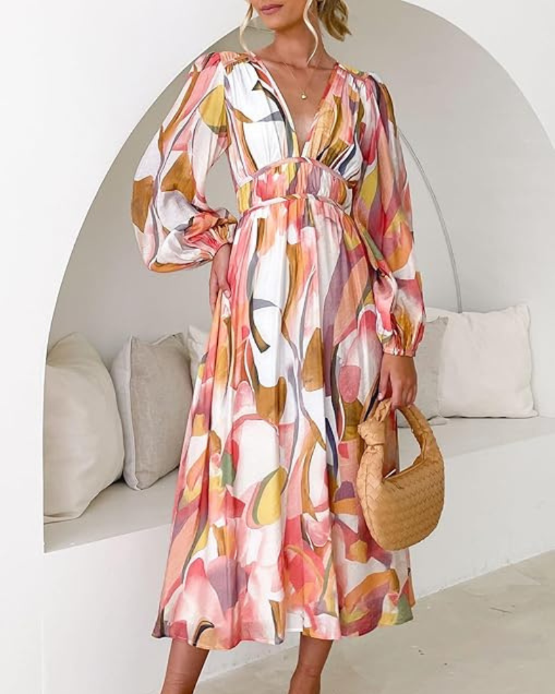 Elegant Floral Maxi Dress