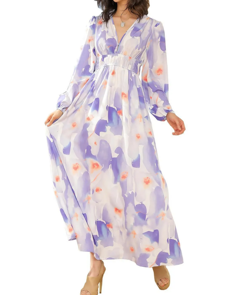 Elegant Floral Maxi Dress