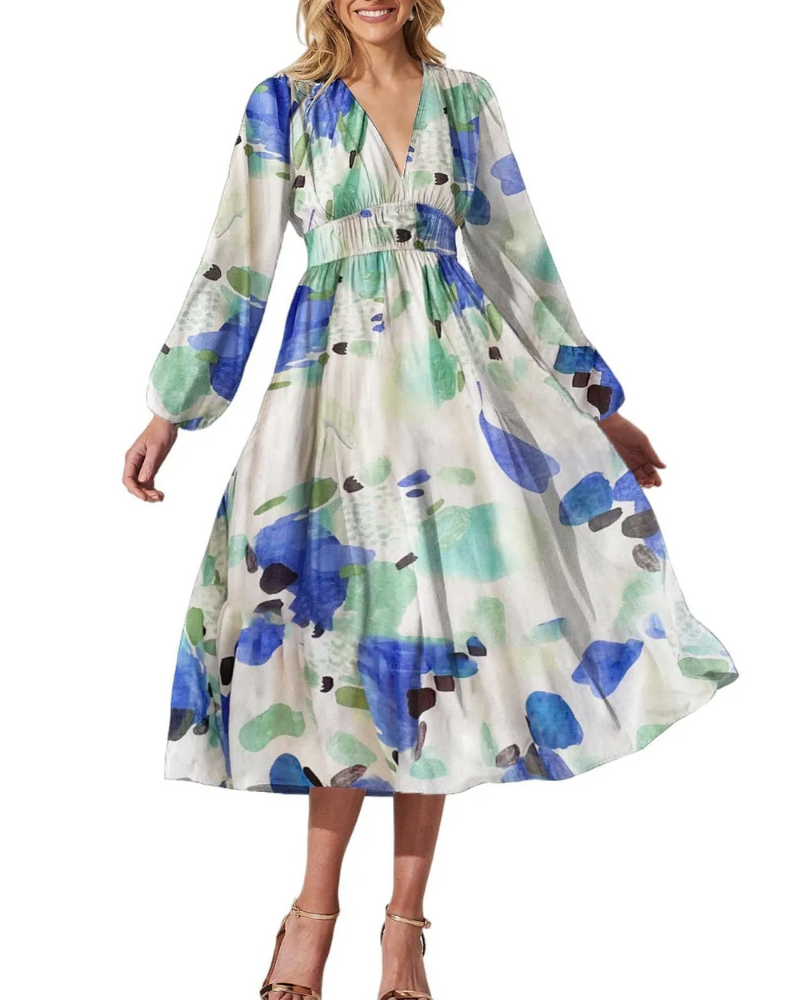 Elegant Floral Maxi Dress