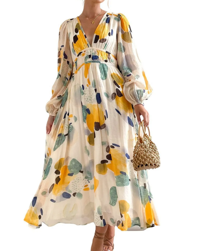Elegant Floral Maxi Dress