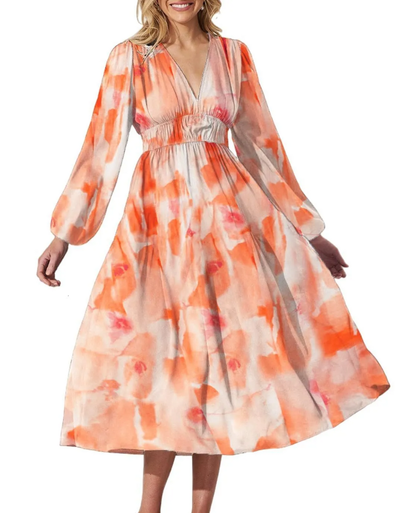 Elegant Floral Maxi Dress