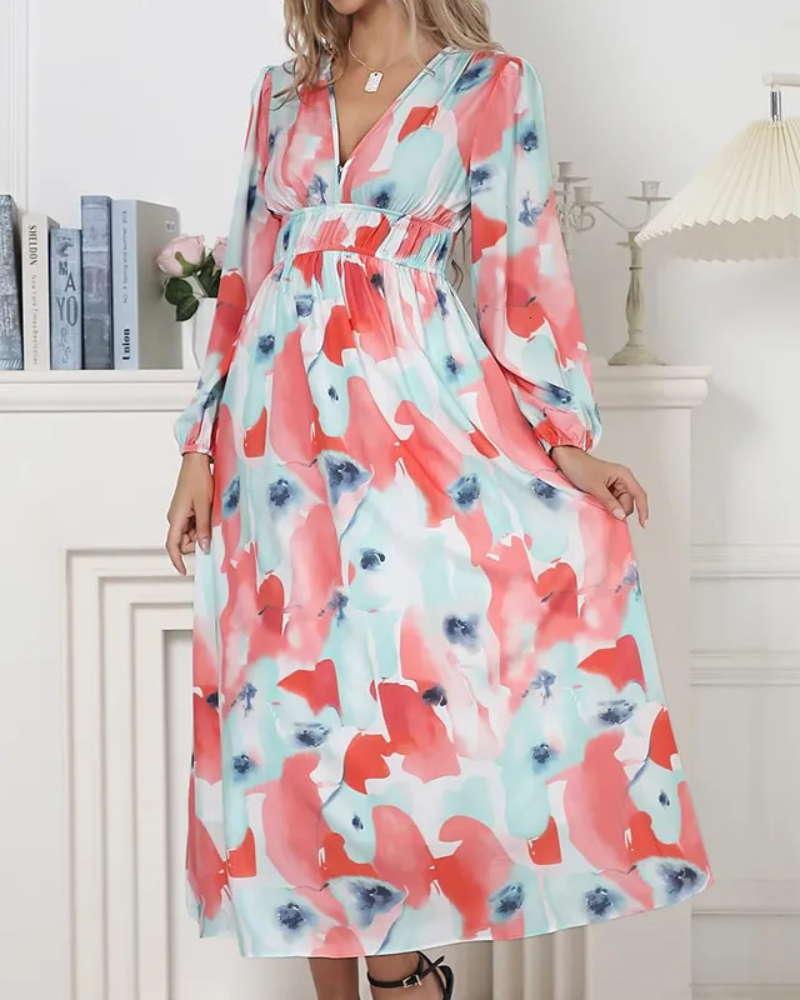 Elegant Floral Maxi Dress