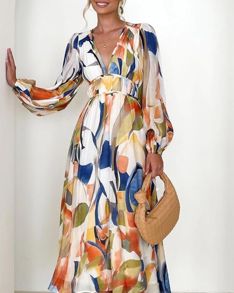 Elegant Floral Maxi Dress