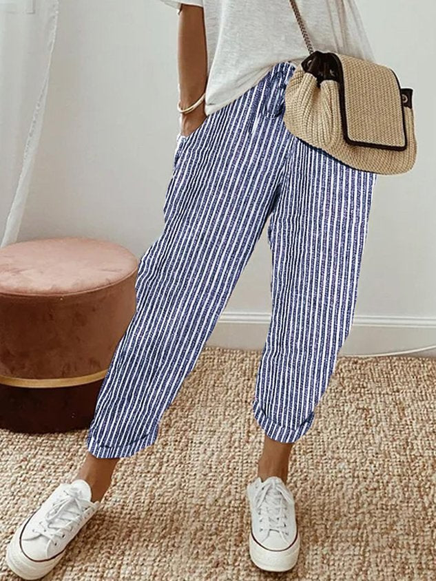 Elegant High-Waisted Breathable Moisture-Wicking Trousers