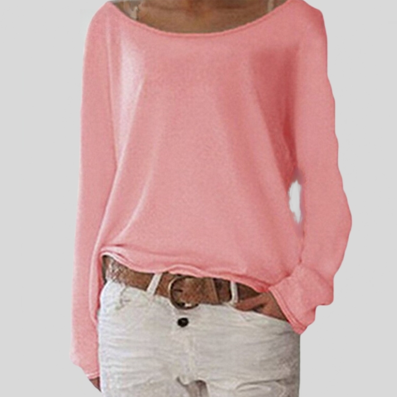 Elegant Lightweight Round-Neck Autumn Sweater