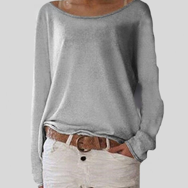 Elegant Lightweight Round-Neck Autumn Sweater