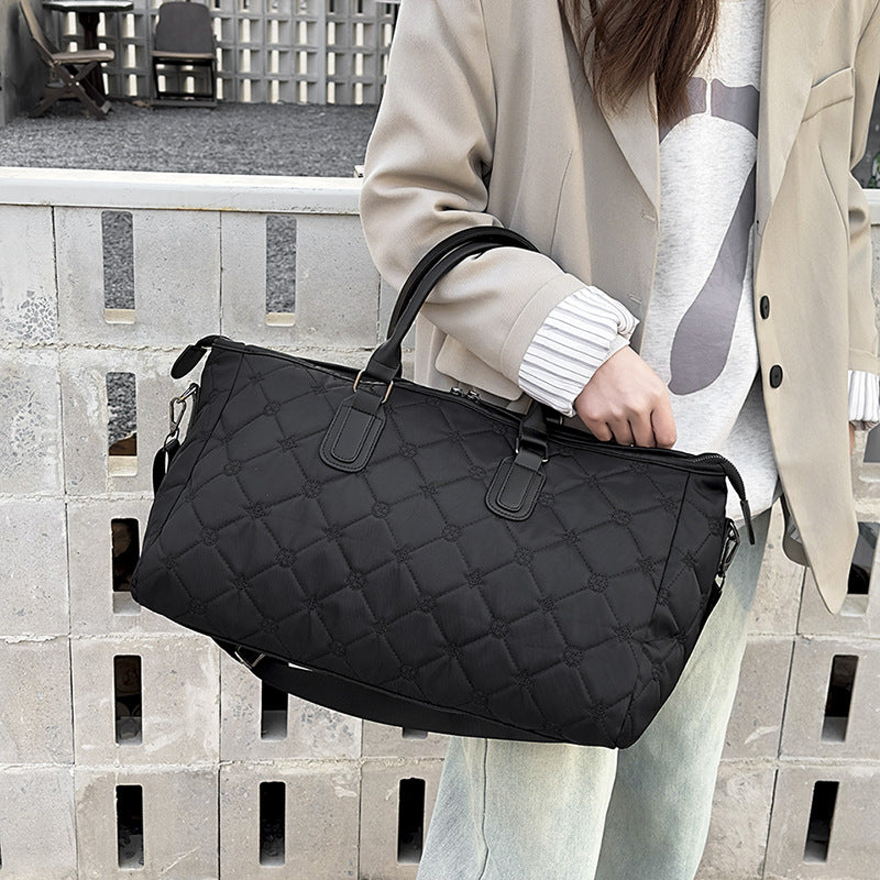 Elegant Quilted Travel Tote Bag