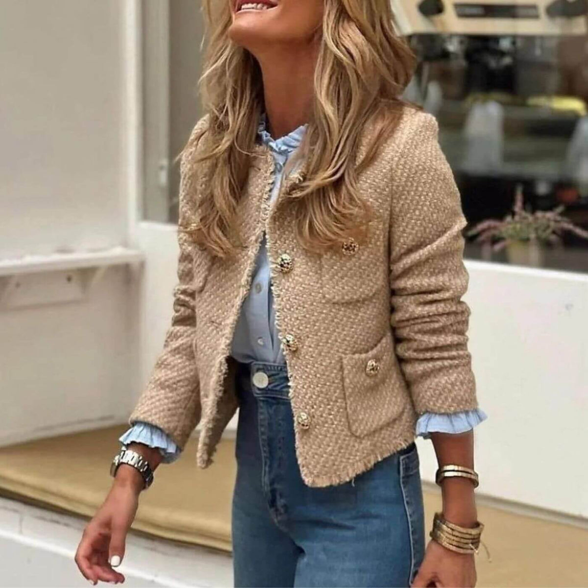 Elegant Short Jacket for Spring