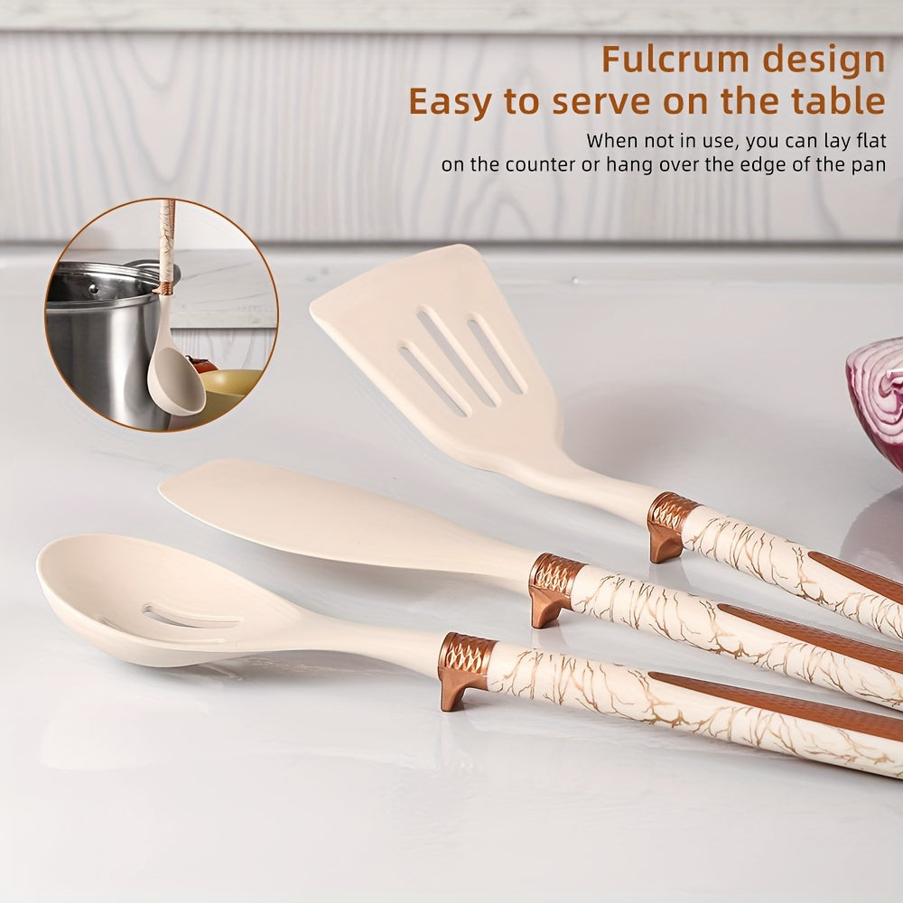 Elegant Silicone Kitchen Utensil Set