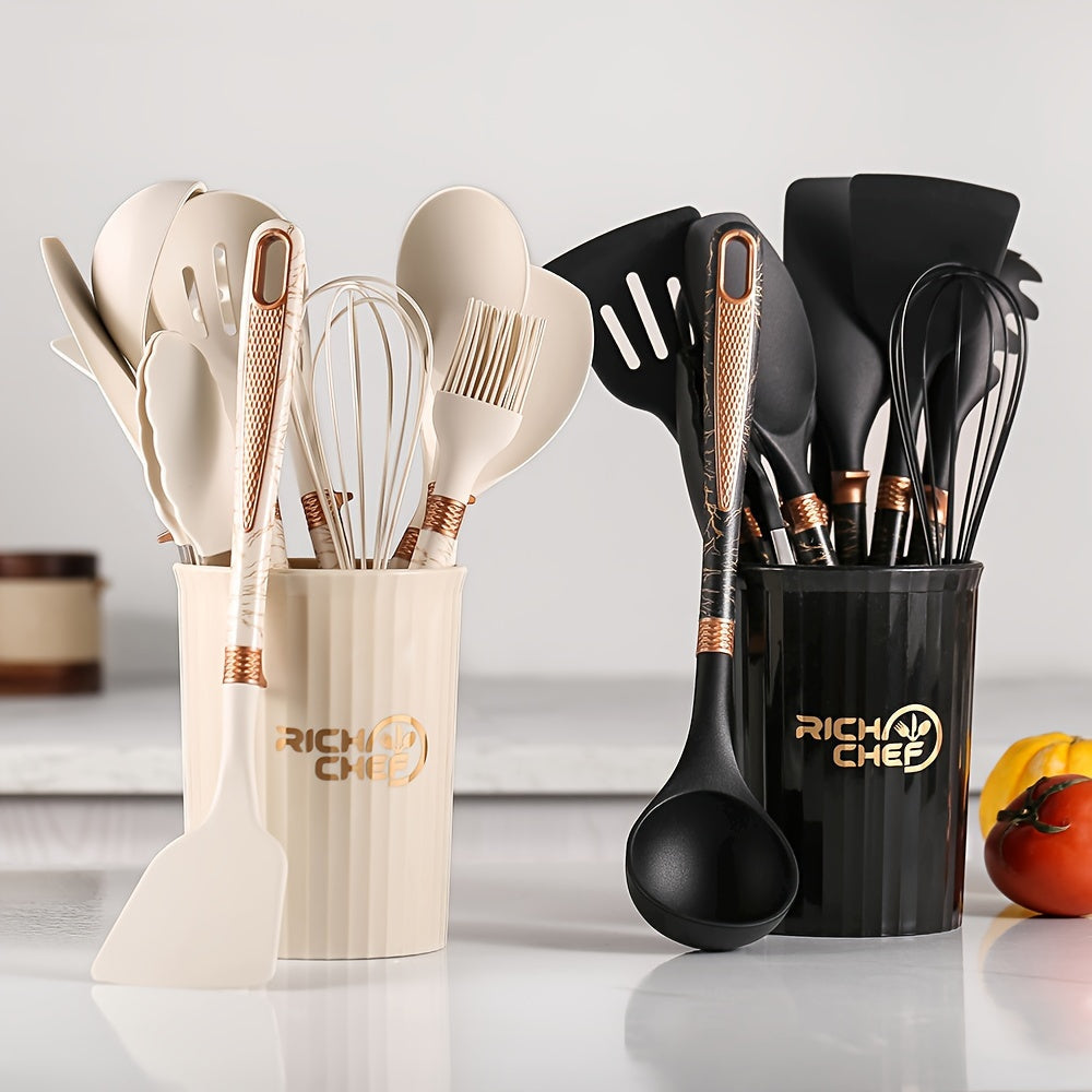 Elegant Silicone Kitchen Utensil Set