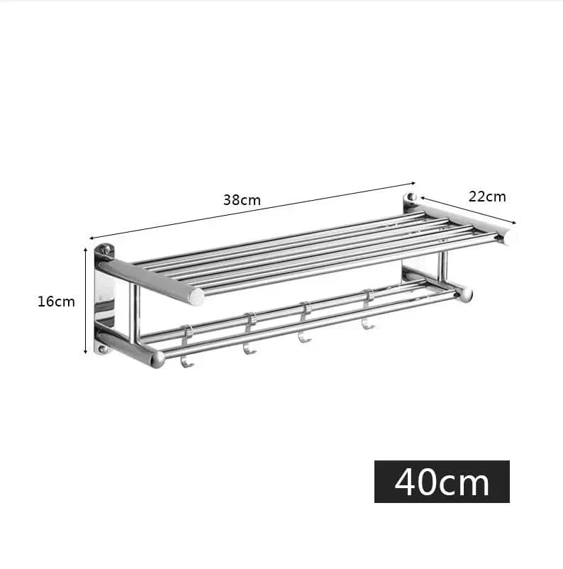 Elegant Space-Saving Stainless Steel Towel Rack