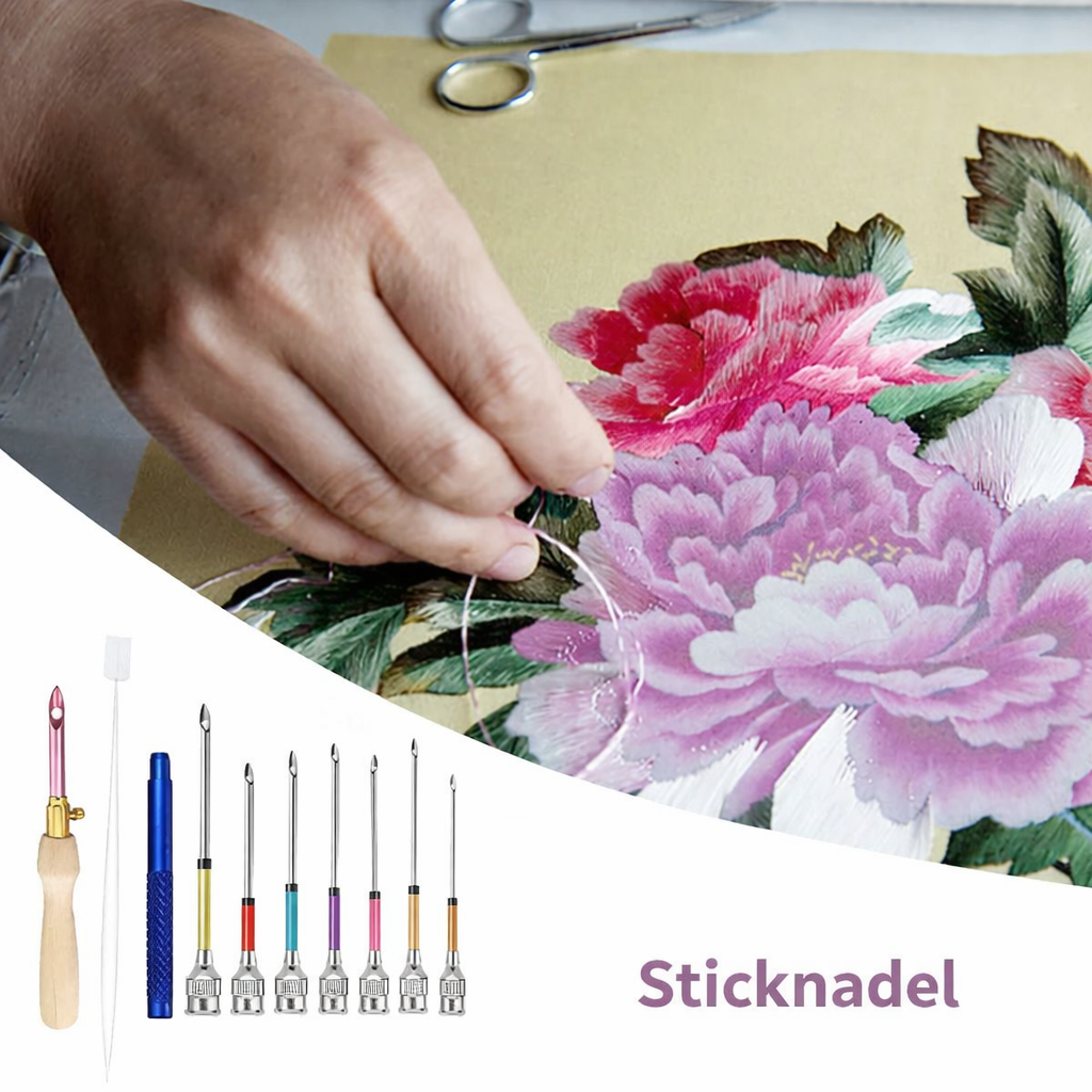Embroidery Ergonomic Punch Needle Set - Comfortable & Versatile