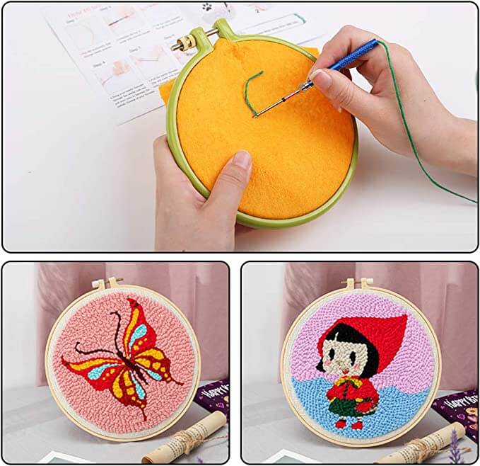Embroidery Ergonomic Punch Needle Set - Comfortable & Versatile