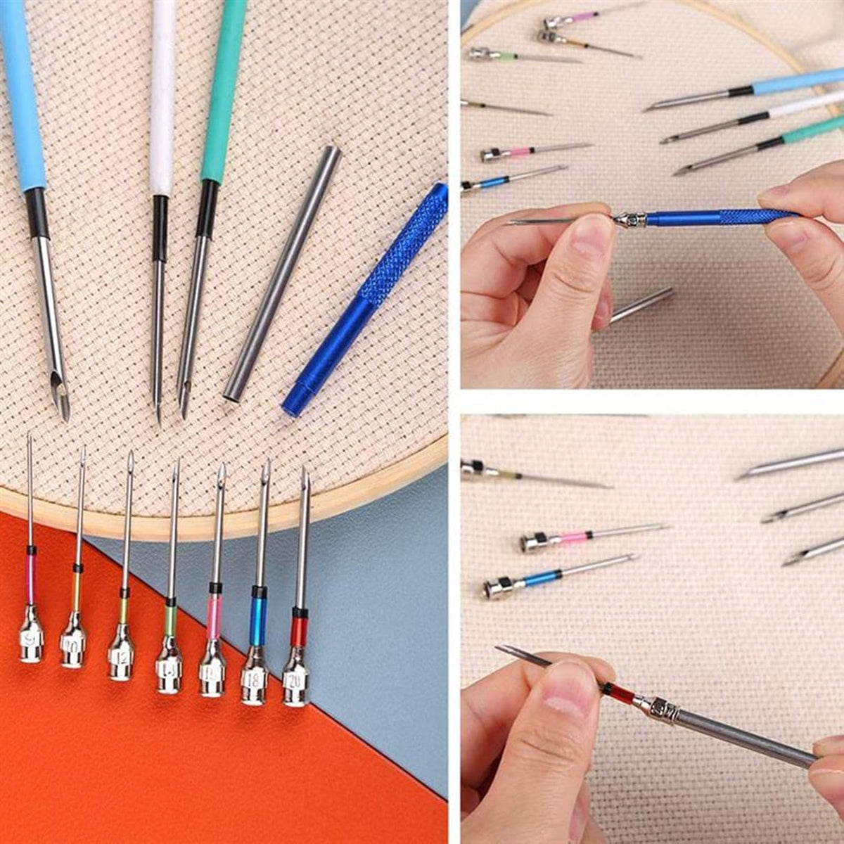 Embroidery Ergonomic Punch Needle Set - Comfortable & Versatile